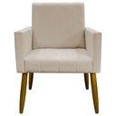 Ver imagem 5 de Kit 12 Poltronas Decorativas Mari Pé Palito Castanho - Bege Suede