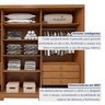 Guarda Roupa  Ollie 3 Portas 6 Prateleira 6 Gavetas 100% MDF com Pés  - 10