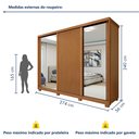 Ver imagem 4 de Guarda Roupa Ollie 3 Portas 6 Prateleira 6 Gavetas 100% MDF com Pés