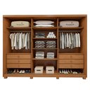 Ver imagem 5 de Guarda Roupa Ollie 3 Portas 6 Prateleira 6 Gavetas 100% MDF com Pés