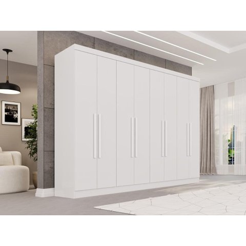 Guarda-Roupa Casal 8 Portas 241cm Multimóveis Branco