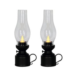 Kit 2 Lamparinas Eletrônica Decorativa Vela Led Branco Quente 18cm - Magizi - 1 Kit 2 Lamparinas Eletrônica Decorativa Vela Led Branco Quente 18cm - Magizi - 1