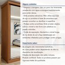 Ver imagem 6 de Guarda-Roupa Casal 3 Portas 6 Gavetas com Espelho MDF 274cm Ollie Yescasa Marrom Amêndoa Clean/Off White