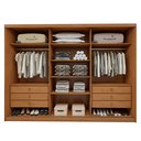 Ver imagem 5 de Guarda Roupa 3 Portas 6 Prateleiras 6 Gavetas 100% MDF Ollie Yescasa
