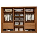 Ver imagem 5 de Guarda Roupa Ollie 3 Portas 6 Prateleiras 6 Gavetas 100% MDF