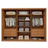 Guarda Roupa  Ollie 3 Portas 6 Prateleiras 6 Gavetas 100% MDF - 5