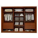 Ver imagem 5 de Guarda Roupa  Ollie 3 Portas 6 Prateleiras 6 Gavetas 100% MDF