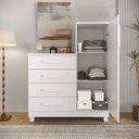 Ver imagem 2 de Cômoda Sapateira Versátil Branca