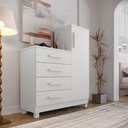 Ver imagem 1 de Cômoda Sapateira Versátil Branca