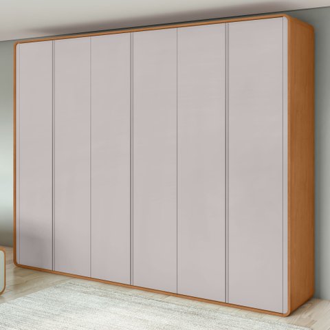 Guarda-roupa Casal Loop 6 Portas 100% MDF