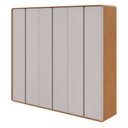 Ver imagem 2 de Guarda-Roupa Casal 6 Portas 6 Gavetas MDF 270cm Loop Off White Amêndoa Clean/Off White
