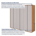 Ver imagem 5 de Guarda-Roupa Casal 6 Portas 6 Gavetas MDF 270cm Loop Off White Amêndoa Clean/Off White