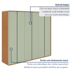 Guarda-roupa Casal Loop 6 Portas 100% MDF - 9