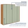 Guarda-roupa Casal Loop 6 Portas 100% MDF - 9