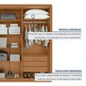Guarda-roupa Casal Loop 6 Portas 100% MDF - 7