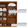 Guarda-roupa Casal Loop 6 Portas 100% MDF - 7