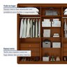 Guarda-roupa Casal Loop 6 Portas 100% MDF - 5