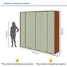Guarda-roupa Casal Loop 6 Portas 100% MDF - 10