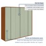 Guarda-roupa Casal Loop 6 Portas 100% MDF - 9