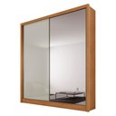 Ver imagem 1 de Guarda Roupa Casal Toledo 2 Portas 1 com Espelho 3 Gavetas Cinamomo Fendi - Novo Horizonte
