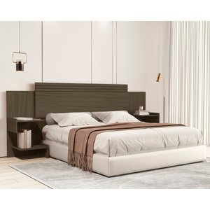 Cabeceira Aurora para Cama Box Casal/queen 140/160cm com Mesa de Cabeceira de Mdf