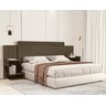 Cabeceira Aurora para Cama Box Casal/queen 140/160cm com Mesa de Cabeceira de Mdf - 1