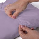 Ver imagem 2 de Lençol Casal Avulso 400 Fios Percal Poliéster Liso Toque Macio com Elástico