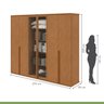Guarda-roupa Casal Solaris 6 Portas com Vidro 100% Mdf - 4