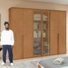 Guarda-roupa Casal Solaris 6 Portas com Vidro 100% Mdf - 5