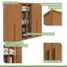 Guarda-roupa Casal Solaris 6 Portas com Vidro 100% Mdf - 11