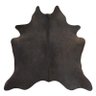 Tapete de couro de boi. Pele bovina natural. 1,60 x 1,80 m. Tons escuros. P1165 - 1