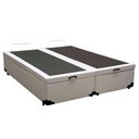 Ver imagem 1 de Cama Box Baú Casal Bipartido Sintético Sereneprime Branco 138x188x44