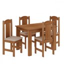 Ver imagem 2 de Conjunto de Mesa Arauna Estilo com 4 Cadeiras