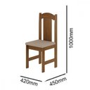 Ver imagem 3 de Conjunto de Mesa Arauna Estilo com 4 Cadeiras