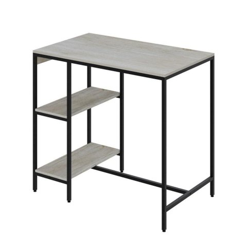 Mesa Bistrô 100x60x92cm C-02banquetas Tub Tucjbi1060.2b Snow Est.preta Snow - Est.preta
