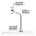 Ver imagem 3 de Torneira Bica Média Metal Cromado Banheiro Lavabo Link02 luuk Young