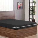 Ver imagem 1 de Capa de Colchão Casal King em Malha com Zíper Estilo e Praticidade:preto