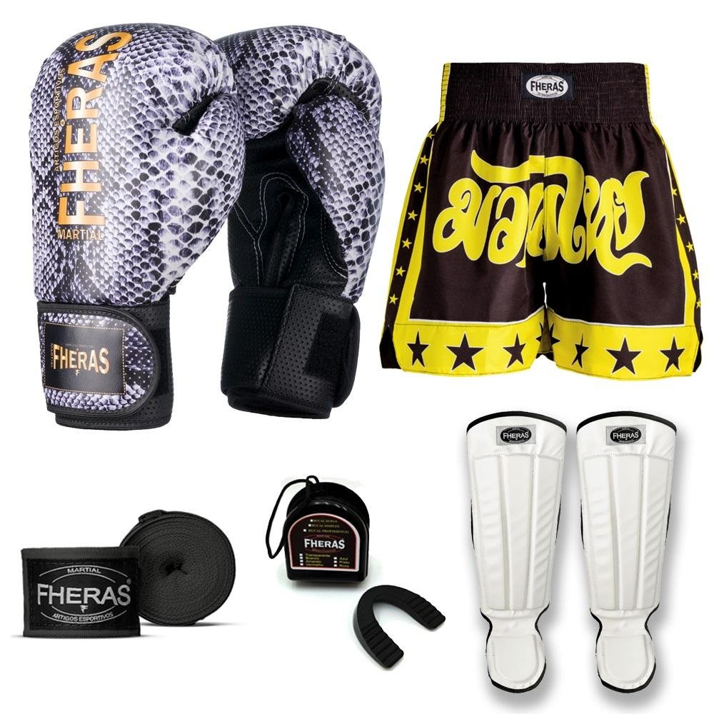 Kit Boxe Muay Thai Fheras Top Snake(03003644) 08 Oz - 1