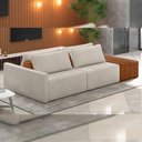 Ver imagem 7 de Sofá Ilha Modular para Sala 252cm com Puff Dublin K01 Bouclê Creme Sintético Caramelo - Lyam