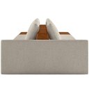 Ver imagem 3 de Sofá Ilha Modular para Sala 252cm com Puff Dublin K01 Bouclê Creme Sintético Caramelo - Lyam