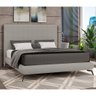 Cama King Japonesa Pés Alumínio Haru Linho Cinza - Sallar Home - 4