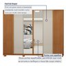 Guarda Roupa  Ollie 6 Portas 6 Gavetas 6 Prateleiras 100% MDF com Espelho e com Pés - 15