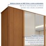 Guarda Roupa  Ollie 6 Portas 6 Gavetas 6 Prateleiras 100% MDF com Espelho e com Pés - 16