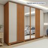 Guarda Roupa  Ollie 6 Portas 6 Gavetas 6 Prateleiras 100% MDF com Espelho e com Pés - 9