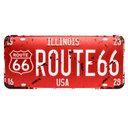 Ver imagem 1 de Placa de Carro Decor em Madeira State Route - Illinois - USA