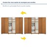 Guarda Roupa  Ollie 6 Portas 6 Gavetas 6 Prateleiras 100% MDF com Espelho e com Pés  - 5