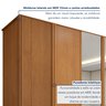 Guarda Roupa  Ollie 6 Portas 6 Gavetas 6 Prateleiras 100% MDF com Espelho e com Pés  - 16