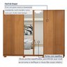 Guarda Roupa  Ollie 6 Portas 6 Gavetas 6 Prateleiras 100% MDF com Espelho e com Pés  - 15
