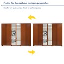 Ver imagem 5 de Guarda Roupa  Ollie 6 Portas 6 Gavetas 6 Prateleiras 100% MDF com Espelho e com Pés 
