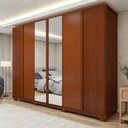 Ver imagem 2 de Guarda Roupa  Ollie 6 Portas 6 Gavetas 6 Prateleiras 100% MDF com Espelho e com Pés 
